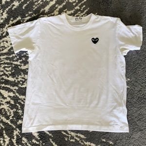 CDG PLAY white tee